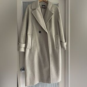 Zara Cream Trench Coat